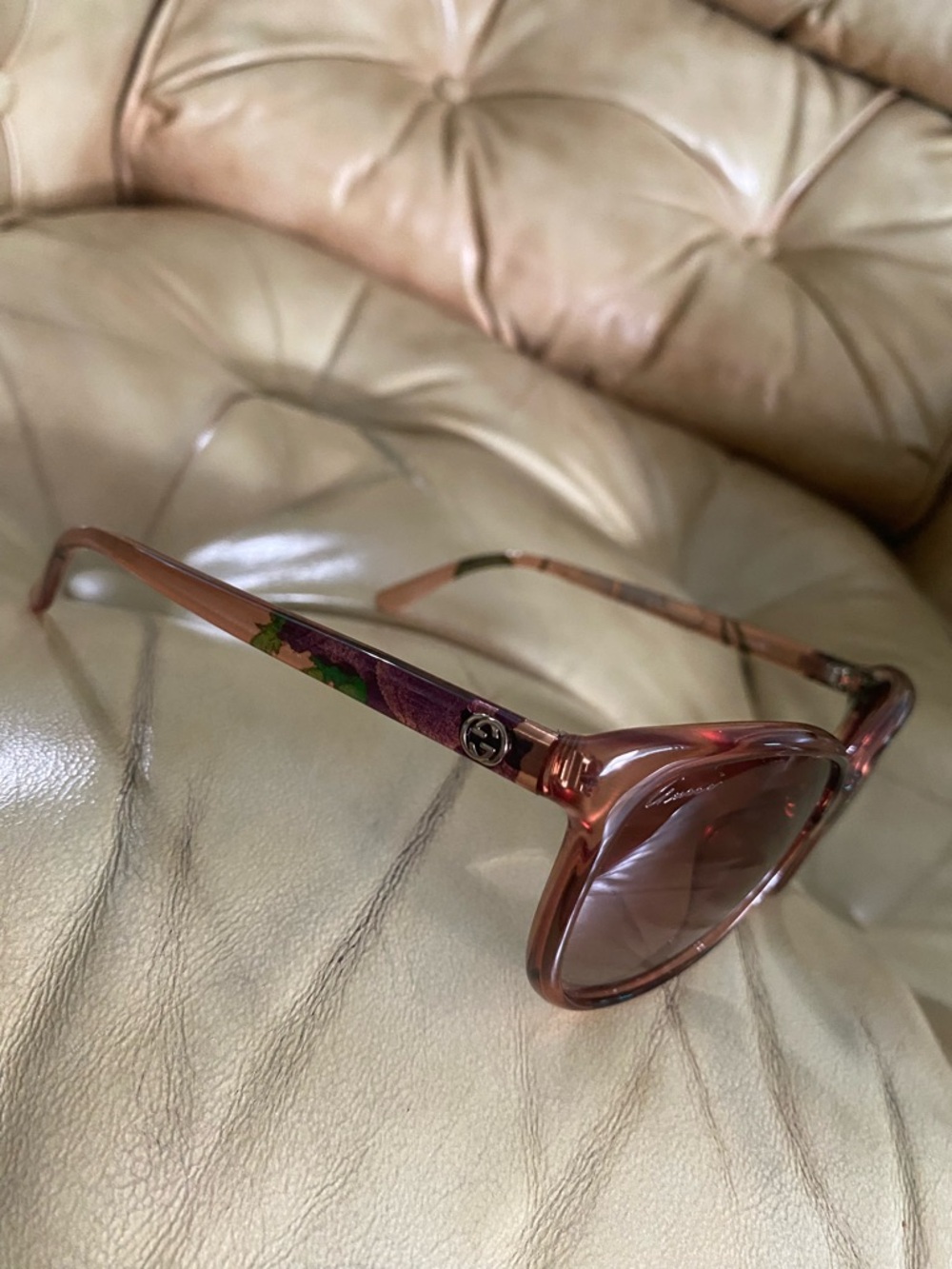 Gucci Sunglasses Floral Full Inclusion Women's Cat Eye 3635 - Picture 2 of 16